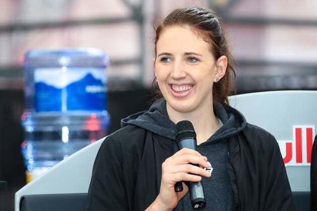BASKETBALL - FIBA 3x3 Olympic Qualifying GRAZ,AUSTRIA,25.MAY.21 - BASKETBALL - FIBA 3x3 Olympic Qualifying, preview, press conference, PK, Pressekonferenz Image shows Sarah Sagerer (AUT).  GEPAxpictures xMarioxBuehner