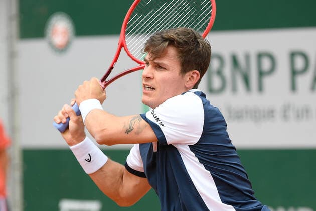 25.Mai 2021 Paris France, Tennis French Open Roland Garros 2021 Qualifikation v.l., Daniel Masur (GER)