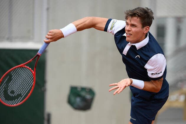 25.Mai 2021 Paris France, Tennis French Open Roland Garros 2021 Qualifikation v.l., Daniel Masur (GER)