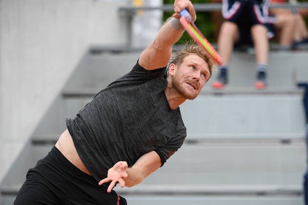 25.Mai 2021 Paris France, Tennis French Open Roland Garros 2021 Qualifikation v.l., Matthias Bachinger (GER)