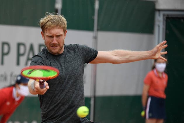25.Mai 2021 Paris France, Tennis French Open Roland Garros 2021 Qualifikation v.l., Matthias Bachinger (GER)
