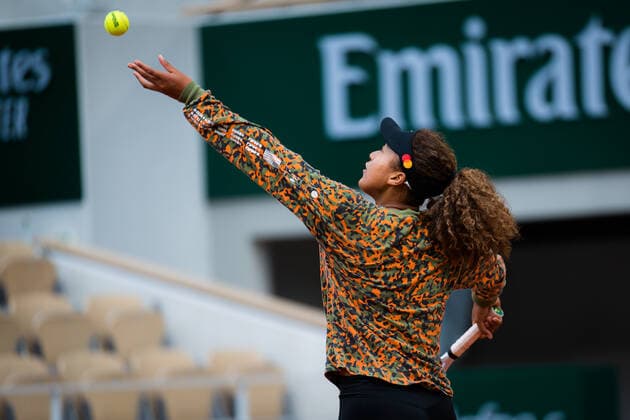 May 26, 2021: Naomi Osaka of Japan during practice ahead of the 2021 Roland Garros Grand Slam Tournament - ZUMAa181 20210526_zaa_a181_033 Copyright: xRobxPrangex