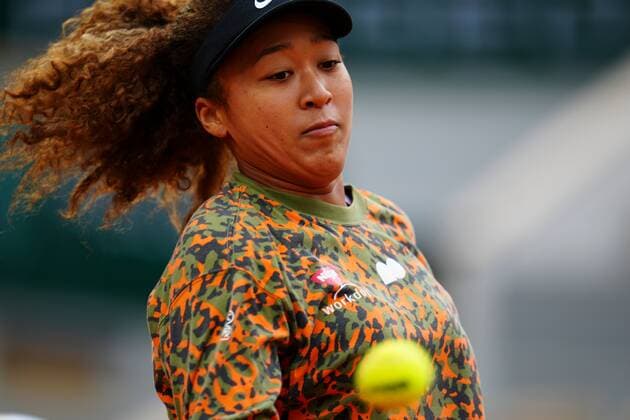 Mandatory Credit: Photo by Javier Garcia BPI Shutterstock (11973071co) Naomi Osaka of Japan during practice French Open Tennis, Wednesday Previews, Roland Garros, Paris, France - 26 May 2021 French Open Tennis, Wednesday Previews, Roland Garros, Paris, France - 26 May 2021  Copyright: xJavierxGarcia BPI Shutterstockx 11973071co