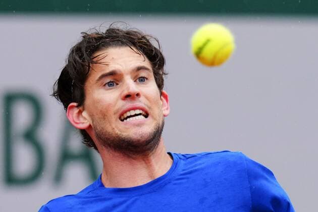 Mandatory Credit: Photo by Javier Garcia BPI Shutterstock (11973071dw) Dominic Thiem of Austria practices French Open Tennis, Wednesday Previews, Roland Garros, Paris, France - 26 May 2021 French Open Tennis, Wednesday Previews, Roland Garros, Paris, France - 26 May 2021  Copyright: xJavierxGarcia BPI Shutterstockx 11973071dw