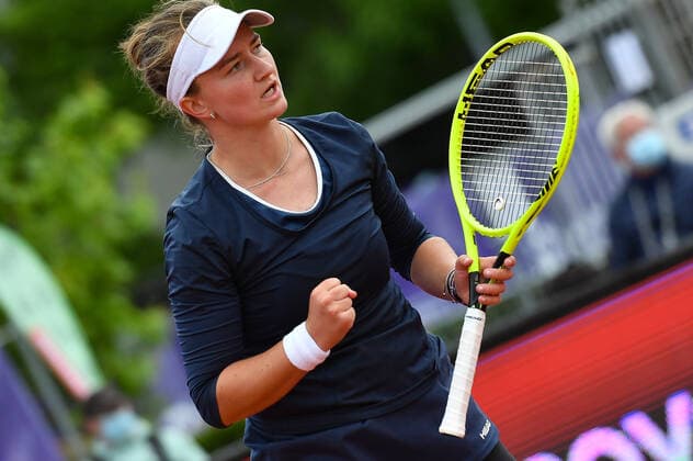 Internationaux de Strasbourg 2021 - Krejcikova- Republique Tcheque Tennis :Internationaux de Strasbourg 2021 - France - chryslenecaillaud Panoramic 
