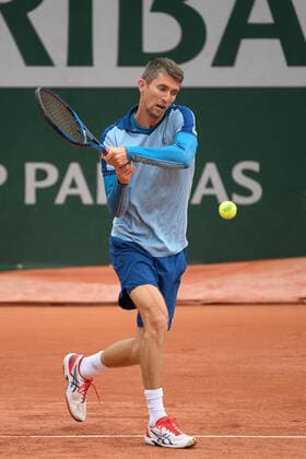 26.05.20121 Paris France, Tennis French Open Roland Garros 2021 v.l.,Yannick Maden (GER) Foto: Antonio Borga