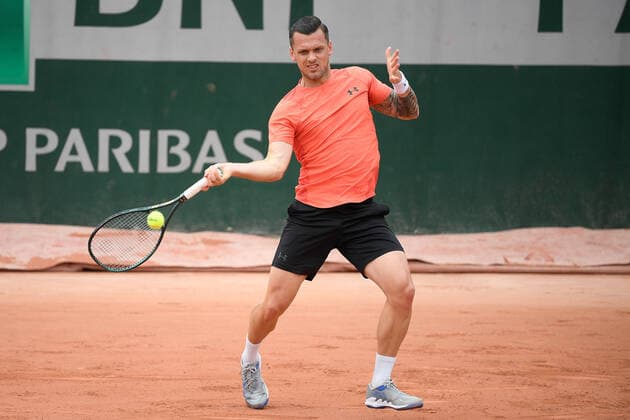 26.05.2021 Paris France, Tennis French Open Roland Garros 2021 v.l., Tobias Kamka (GER) Foto: Antonio Borga