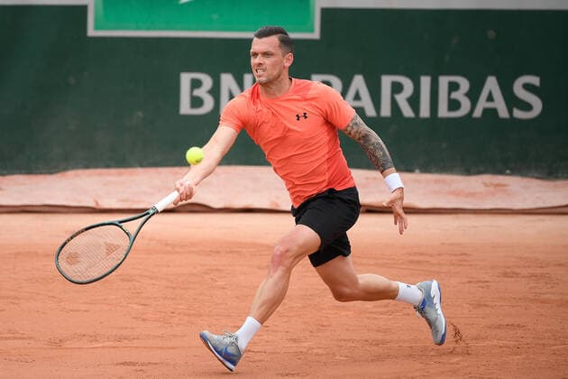 26.05.2021 Paris France, Tennis French Open Roland Garros 2021 v.l., Tobias Kamka (GER) Foto: Antonio Borga