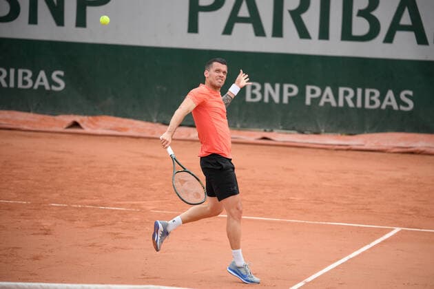 26.05.2021 Paris France, Tennis French Open Roland Garros 2021 v.l., Tobias Kamka (GER) Foto: Antonio Borga