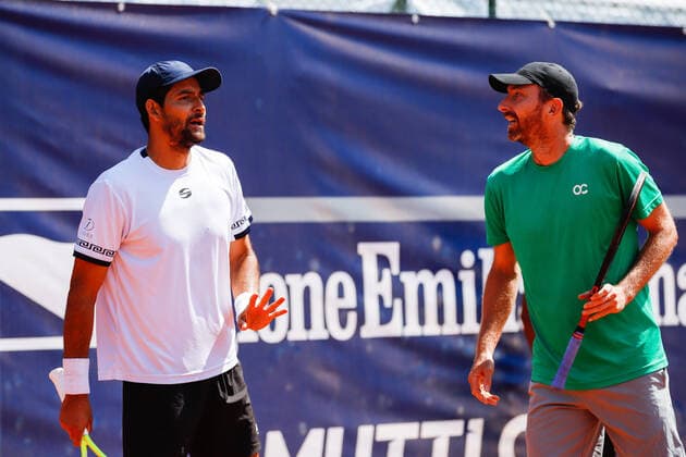 Marcelo Arevalo and Matwe Middelkoop during double tennis match ATP, Tennis Herren 250 during ATP 250 Emilia Romagna Open 2021, Tennis Internationals in Parma, Italy, May 27 2021  Copyright: xLiveMedia RobertaxCorradinx xIPAx xLiveMediax 0