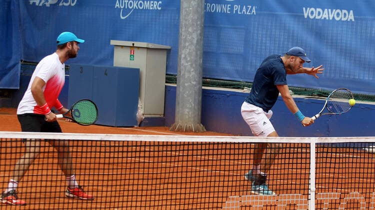 27.05.2021 Belgrade(Serbia) ATP, Tennis Herren Belgrade Open men s tennis doubles semi final Luke Bambridge(L),Dominic Inglot (R) Great Britain :