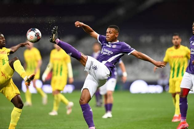 02 KELVIN AMIAN (TOU) FOOTBALL : Toulouse vs Nantes - Barrage - Ligue 1 Uber Eats - 27 05 2021 FEP Panoramic 