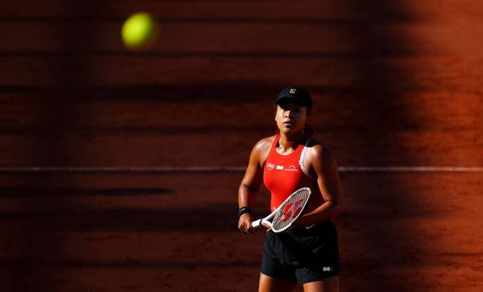 Mandatory Credit: Photo by Javier Garcia BPI Shutterstock (11976928by) Naomi Osaka practices French Open Tennis, Friday Previews, Roland Garros, Paris, France - 28 May 2021 French Open Tennis, Friday Previews, Roland Garros, Paris, France - 28 May 2021  Copyright: xJavierxGarcia BPI Shutterstockx 11976928by