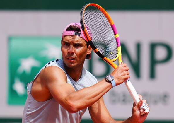 Mandatory Credit: Photo by Javier Garcia BPI Shutterstock (11976928cv) Rafael Nadal practices French Open Tennis, Friday Previews, Roland Garros, Paris, France - 28 May 2021 French Open Tennis, Friday Previews, Roland Garros, Paris, France - 28 May 2021  Copyright: xJavierxGarcia BPI Shutterstockx 11976928cv