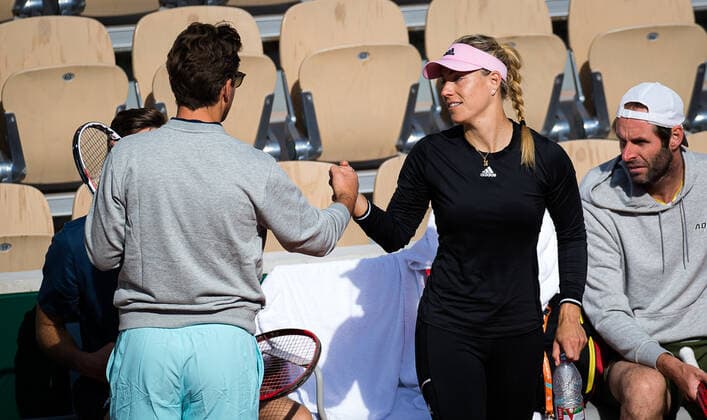 May 28, 2021: Angelique Kerber of Germany during practice ahead of the 2021 Roland Garros Grand Slam Tournament - ZUMAa181 20210528_zaa_a181_066 Copyright: xRobxPrangex