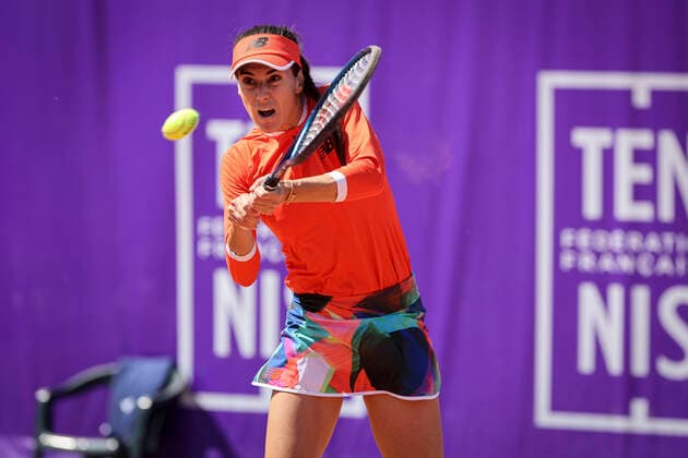 Magda Linette (POL) Internationaux tennis de Strasbourg TENNIS : Internationaux tennis de Strasbourg - 28 05 2021 Elyxandrocegarra Panoramic 