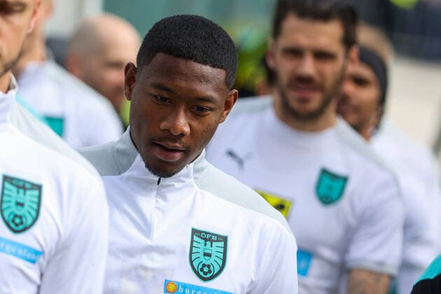 Fußball, Nationalteam Finnland Training SOCCER - UEFA EURO, EM, Europameisterschaft,Fussball 2020, preview BAD TATZMANNSDORF,AUSTRIA,28.MAY.21 - SOCCER - UEFA European Championship, EM, Europameisterschaft preview, training Team AUT. Image shows David Alaba (AUT).  GEPAxpictures xPhilippxBrem