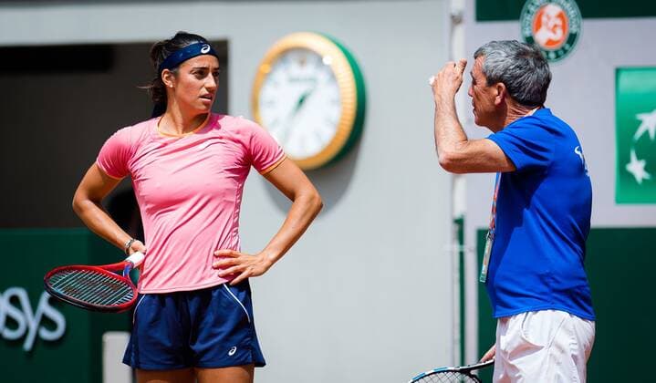 Mandatory Credit: Photo by Rob Prange Shutterstock (11976922fx) ICaroline Garcia of France during practice ahead of the 2021 Roland Garros Grand Slam Tournament French Open Tennis, Friday Previews, Roland Garros, Paris, France - 28 May 2021 French Open Tennis, Friday Previews, Roland Garros, Paris, France - 28 May 2021  Copyright: xRobxPrange Shutterstockx 11976922fx