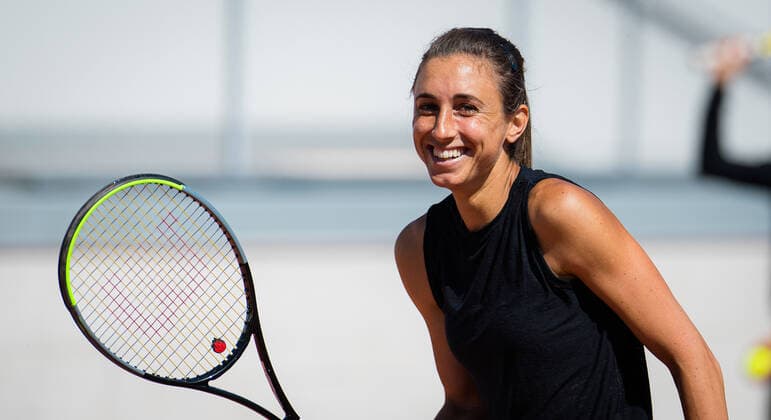 May 28, 2021: Petra Martic of Croatia during practice ahead of the 2021 Roland Garros Grand Slam Tournament - ZUMAa181 20210528_zaa_a181_101 Copyright: xRobxPrangex