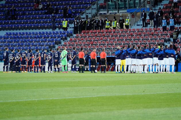 Fußball, Länderspiel, Italien - San Marino Photo Alessandro Tocco - LaPresse May 28, 2021 Cagliari - Sardinia - Italy soccer Italia vs San Marino - Friendly match - Sardegna Arena Stadium in Cagliari In the pic: line up  Copyright: xAlessandroxTocco LaPressex