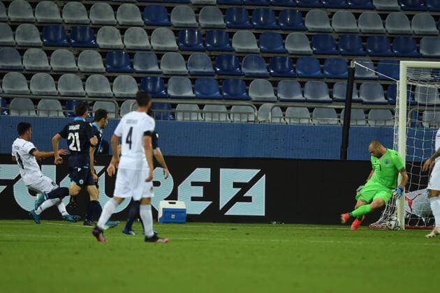 Matteo Pessina (Italy)Elia Benedettini (San Marino) he scored the seventh goal for his team during the Uefa European Championship, EM, Europameisterschaft 2020 Friendly match between Italy 7-0 San Marino at Sardegna Arena on May 28, 2021 in Cagliari, Italy. Noxthirdxpartyxsales  (161403897)