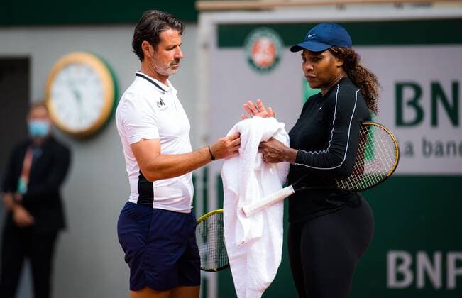 Mandatory Credit: Photo by Rob Prange Shutterstock (11977004g) Serena Williams of the United States during practice ahead of the 2021 Roland Garros Grand Slam Tournament French Open Tennis, Saturday Previews, Roland Garros, Paris, France - 29 May 2021 French Open Tennis, Saturday Previews, Roland Garros, Paris, France - 29 May 2021  Copyright: xRobxPrange Shutterstockx 11977004g