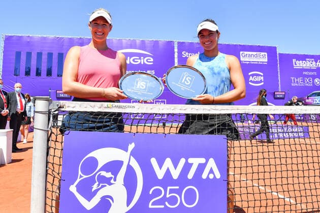 Internationaux de Strasbourg 2021 - double dames - victoire Alexa Guarachi - Chili - Desirae Krawczyk - Usa Tennis : Internationaux de Strasbourg 2021 - France - chryslenecaillaud Panoramic 