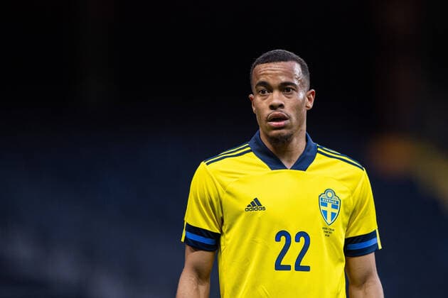 210529 Robin Quaison of Sweden during the International Friendly, Länderspiel, Nationalmannschaft football match between Sweden and Finland on May 29, 2021 in Stockholm. Photo: Joel Marklund BILDBYRAN kod JM MT0180 bbeng fotboll football soccer fotball träningslandskamp landskamp international friendly sverige sweden sverige a finland *** 210529 Robin Quaison of Sweden during the international friendly football match between Sweden and Finland on May 29, 2021 in Stockholm Photo Joel Marklund BILDBYRAN kod JM MT0180 bbeng fotboll football soccer fotball träningslandskamp landskamp international friendly sverige sweden sverige a finland,  Copyright: JOELxMARKLUND BB210529JM091