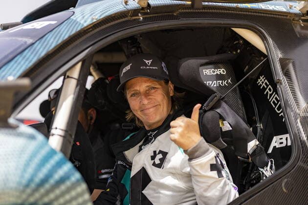 Mandatory Credit: Photo by Colin McMaster Motorsport Images Shutterstock (11984862x) Jutta Kleinschmidt (GER), ABT CUPRA XE during the 2021 Extreme E Ocean X Prix 2021 XE Ocean X Prix, Lac Rose, Dakar, Senegal - 29 May 2021 2021 XE Ocean X Prix, Lac Rose, Dakar, Senegal - 29 May 2021  Copyright: xColinxMcMaster MotorsportxImages Shutterstockx 11984862x
