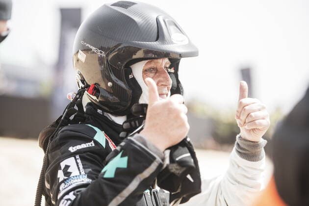 Mandatory Credit: Photo by Charly Lopez Motorsport Images Shutterstock (11984861bq) Jutta Kleinschmidt (GER), ABT CUPRA XE during the 2021 Extreme E Ocean X Prix 2021 XE Ocean X Prix, Lac Rose, Dakar, Senegal - 29 May 2021 2021 XE Ocean X Prix, Lac Rose, Dakar, Senegal - 29 May 2021  Copyright: xCharlyxLopez MotorsportxImages Shutterstockx 11984861bq