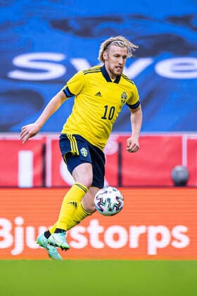 210529 Emil Forsberg of Sweden during the International Friendly, Länderspiel, Nationalmannschaft football match between Sweden and Finland on May 29, 2021 in Stockholm. Photo: Joel Marklund BILDBYRAN kod JM MT0180 bbeng fotboll football soccer fotball träningslandskamp landskamp international friendly sverige sweden sverige a finland *** 210529 Emil Forsberg of Sweden during the international friendly football match between Sweden and Finland on May 29, 2021 in Stockholm Photo Joel Marklund BILDBYRAN kod JM MT0180 bbeng fotboll football soccer fotball träningslandskamp landskamp international friendly sverige sweden sverige a finland,  Copyright: JOELxMARKLUND BB210529JM112