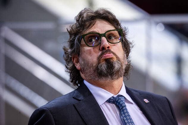Enttaeuscht: Andrea Trinchieri (Headcoach Bayern-Muenchen) ; 1. Basketball Bundesliga easyCredit BBL: MHP RIESEN Ludwigsburg - Bayern Muenchen am 29.05.2021 in Ludwigsburg (MHPArena), Baden-Wuerttemberg, Deutschland Ludwigsburg. 29.05.21 Basketball , 29.05.2021, Ludwigsburg (Deutschland)