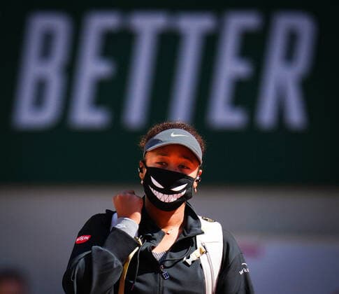 Mandatory Credit: Photo by Javier Garcia BPI Shutterstock (11977037d) Naomi Osaka arriving on court ahead of her first round match French Open Tennis, Day One, Roland Garros, Paris, France - 30 May 2021 French Open Tennis, Day One, Roland Garros, Paris, France - 30 May 2021  Copyright: xJavierxGarcia BPI Shutterstockx 11977037d