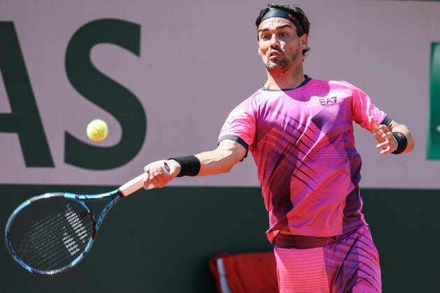 TENNIS - ATP, Tennis Herren French Open 2021 PARIS,FRANCE,30.MAY.20 - TENNIS - ATP World Tour, French Open, Roland Garros, Grand Slam. Image shows Fabio Fognini (ITA).  GEPAxpictures xPatrickxSteiner