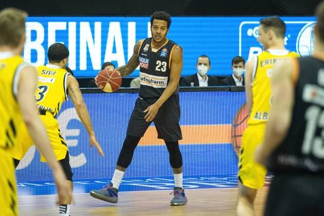 Troy Caupain - Ulm 23, 30.05.2021, BBL, Alba Berlin vs Ratiopharm Ulm, in der Mercedes Benz Arena, GER, Berlin, 30.05.2021, BBL, Alba vs Ratiopharm Ulm Berlin Copyright: xUwexKoch Eibner-Pressefotox EP_UKH