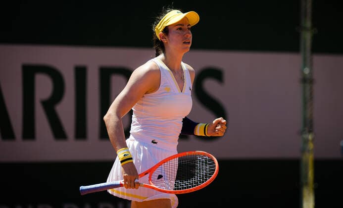 Mandatory Credit: Photo by Rob Prange Shutterstock (11977009cb) Christina McHale of the United States in action during the first round of the 2021 Roland Garros Grand Slam Tournament French Open Tennis, Day One, Roland Garros, Paris, France - 30 May 2021 French Open Tennis, Day One, Roland Garros, Paris, France - 30 May 2021  Copyright: xRobxPrange Shutterstockx 11977009cb