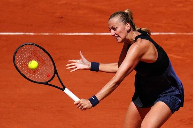 Mandatory Credit: Photo by Javier Garcia BPI Shutterstock (11977037go) Petra Kvitova during her first round match French Open Tennis, Day One, Roland Garros, Paris, France - 30 May 2021 French Open Tennis, Day One, Roland Garros, Paris, France - 30 May 2021  Copyright: xJavierxGarcia BPI Shutterstockx 11977037go