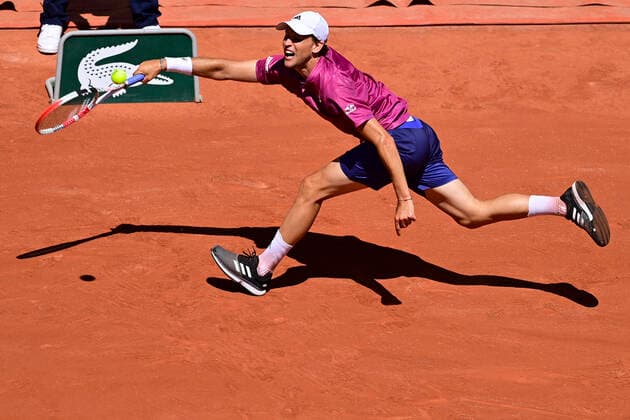 Dominic Thiem (Aut) TENNIS : Internationaux de France Roland Garros 2021 - Paris - 30 05 2021 JBAutissier Panoramic 