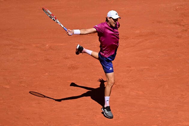 Dominic Thiem (Aut) TENNIS : Internationaux de France Roland Garros 2021 - Paris - 30 05 2021 JBAutissier Panoramic 