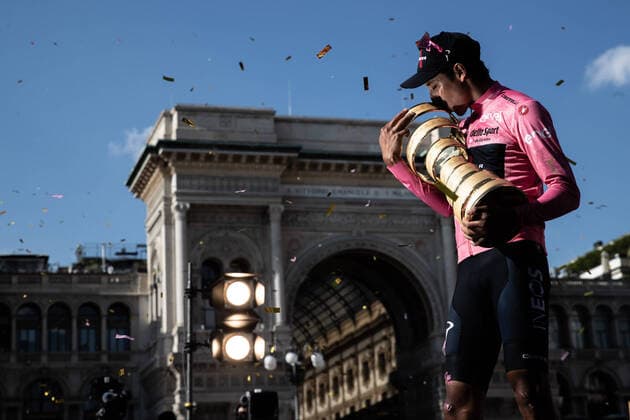 Sport Bilder des Tages 104th Giro d Italia 2021, May 29 2021, 20th stage Senago-Milano, Egan Bernal (COL), Wins the 104th Giro d Italia Copyright: xGabrielexFacciottix