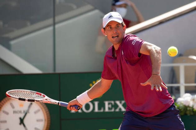 Dominic Thiem (AUT) Tennis - French Open 2021 - Grand Slam - Roland Garros - Paris - - France - 30 May 2021. Copyright: xJuergenxHasenkopfx