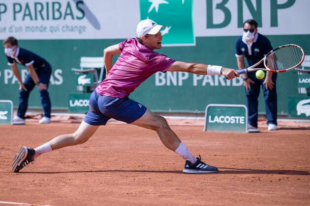 Dominic Thiem (AUT) Tennis - French Open 2021 - Grand Slam - Roland Garros - Paris - - France - 30 May 2021. Copyright: xJuergenxHasenkopfx
