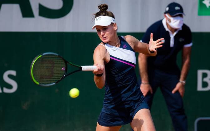 Mandatory Credit: Photo by Rob Prange Shutterstock (11977009ej) Veronika Kudermetova of Russia in action during the first round of the 2021 Roland Garros Grand Slam Tournament French Open Tennis, Day One, Roland Garros, Paris, France - 30 May 2021 French Open Tennis, Day One, Roland Garros, Paris, France - 30 May 2021  Copyright: xRobxPrange Shutterstockx 11977009ej