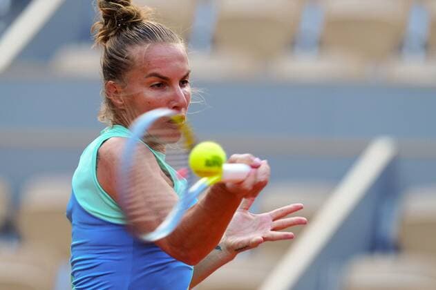 Mandatory Credit: Photo by Javier Garcia BPI Shutterstock (11977037md) Svetlana Kuznetsova during her first round match French Open Tennis, Day One, Roland Garros, Paris, France - 30 May 2021 French Open Tennis, Day One, Roland Garros, Paris, France - 30 May 2021  Copyright: xJavierxGarcia BPI Shutterstockx 11977037md