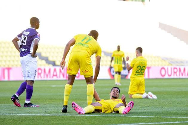 JOIE - FAIR PLAY - 10 LUDOVIC BLAS (NAN) FOOTBALL : Nantes vs Toulouse - Barrage - Ligue 1 Uber Eats - 30 05 2021 FEP Panoramic 