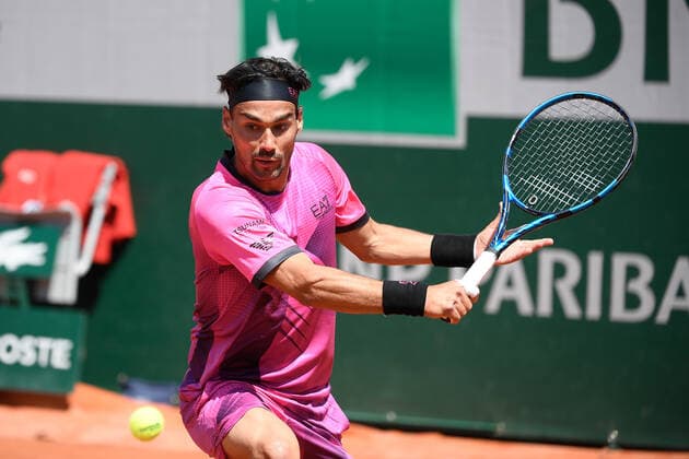 30.05.2021 Paris France, Tennis French Open Roland Garros 2021 v.l., Fabio Fognini (ITA)
