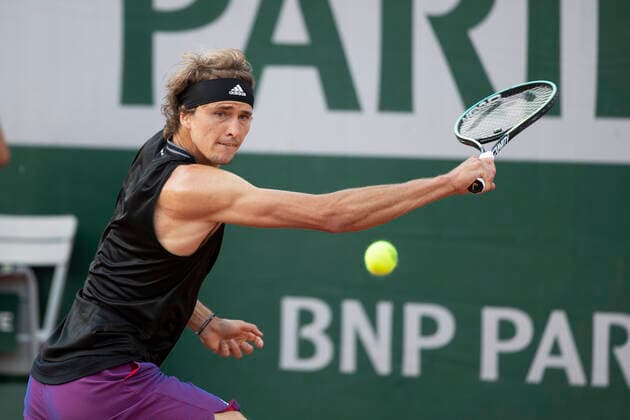 Alexander Zverev (GER) Tennis - French Open 2021 - Grand Slam - Roland Garros - Paris - - France - 30 May 2021. Copyright: xJuergenxHasenkopfx