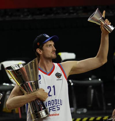 Basketball Turkish Airlines EuroLeague Final FC Barcelona, Barca - Anadolu Efes Istanbul Lanxess Arena Köln Deutschland 30.05.2021 Tibor Pleiss (Anadolu Efes Istanbul)