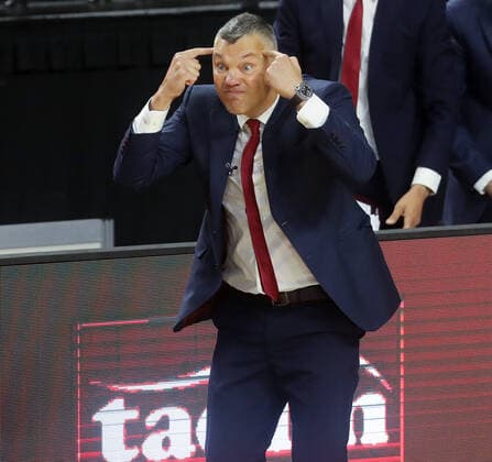 Basketball Turkish Airlines EuroLeague Final FC Barcelona, Barca - Anadolu Efes Istanbul Lanxess Arena Köln Deutschland 30.05.2021 Trainer Å arÅ«nas JasikeviÄius (FC Barcelona)