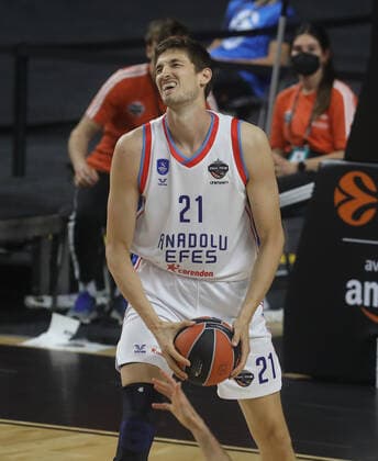 Basketball Turkish Airlines EuroLeague Final FC Barcelona, Barca - Anadolu Efes Istanbul Lanxess Arena Köln Deutschland 30.05.2021 Tibor Pleiss (Anadolu Efes Istanbul)